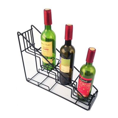 Wire Metal Spice Jar Beverage Liquor Water Wine Bottle Display Rack