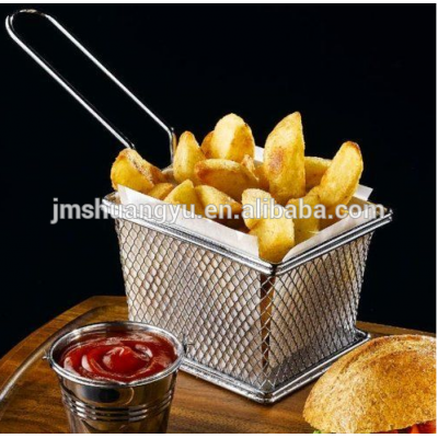 Home Made Food & Restaurant Stainless Steel Rectangular Fry Basket